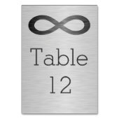 Infinity symbool op Faux-metaal textuur door STayl Kaart (Achterkant)