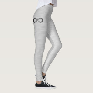 Infinity symbool op Faux-metaal textuur door STayl Leggings