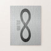 Infinity symbool op Faux-metaal textuur door STayl Legpuzzel (Verticaal)