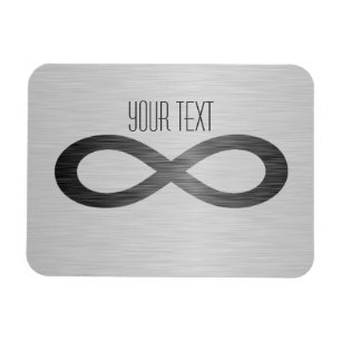 Infinity symbool op Faux-metaal textuur door STayl Magneet