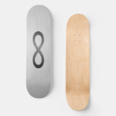 Infinity symbool op Faux-metaal textuur door STayl Skateboard (Voorkant)