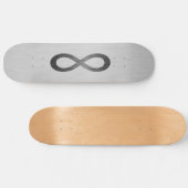 Infinity symbool op Faux-metaal textuur door STayl Skateboard (Horizontaal)