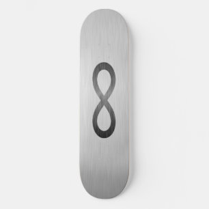 Infinity symbool op Faux-metaal textuur door STayl Skateboard