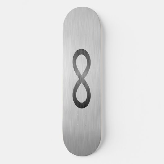 Infinity symbool op Faux-metaal textuur door STayl Skateboard (Voorkant)