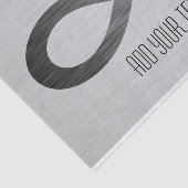 Infinity symbool op Faux-metaal textuur door STayl Tissuepapier (Detail)