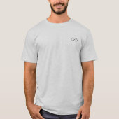 Infinity symbool T-Shirt in grijs (Voorkant)