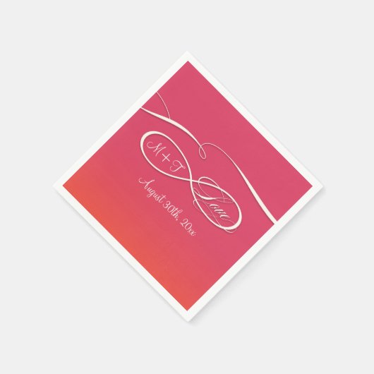 Infinity Symbool Teken Oneindige Liefde Bruiloft O Servetten (Hoek)