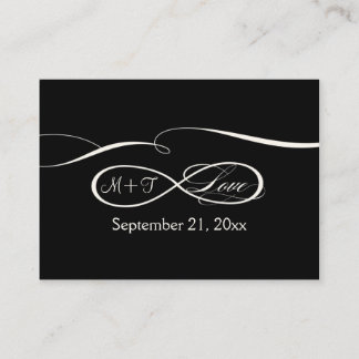 Infinity Symbool Teken Oneindige Liefde Tafel Zitp Plaatskaartje