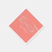 Infinity Symbool Teken Oneindige Liefde Trouwkoraa Servetten (Hoek)