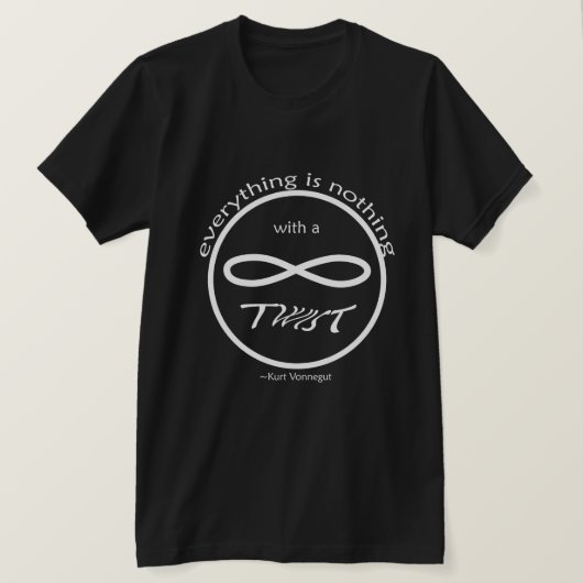 Infinity Tout Rien De T-shirt noir (Design devant)
