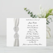 Infinity White Wedding Bridal Shower Kaart (Staand voorkant)
