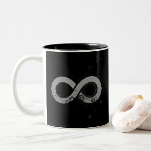 Infinity - Wiskunde Symbolen Two-Tone Koffee Mok