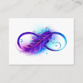 Infinity with Purple Feather Advieskaart (Voorkant)