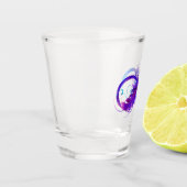 Infinity with Purple Feather Shot Glas (Links)