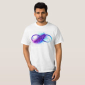 Infinity with Purple Feather T-shirt (Voorkant volledig)