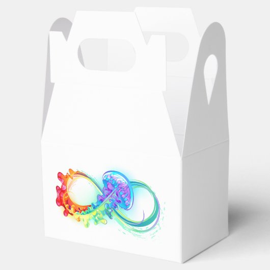 Infinity with Rainbow Jellyfish Bedankdoosjes (Geopend)
