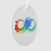 Infinity with Rainbow Jellyfish Ornament (voorkant)