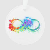 Infinity with Rainbow Jellyfish Ornament (voorkant)