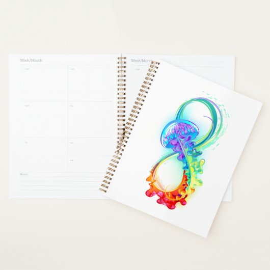 Infinity with Rainbow Jellyfish Planner (Display)