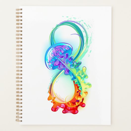 Infinity with Rainbow Jellyfish Planner (Voorkant)