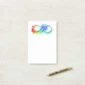 Infinity with Rainbow Jellyfish Post-it® Notes (Op bureau)