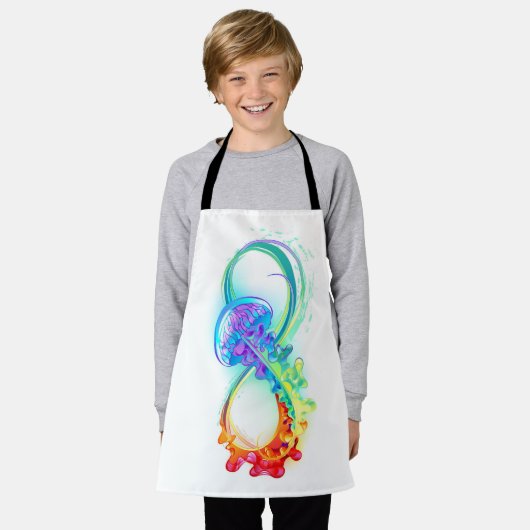 Infinity with Rainbow Jellyfish Schort (Gedragen)