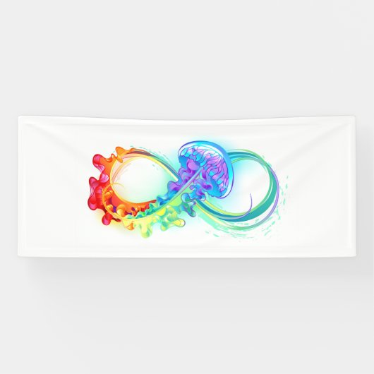Infinity with Rainbow Jellyfish Spandoek (Horizontaal)