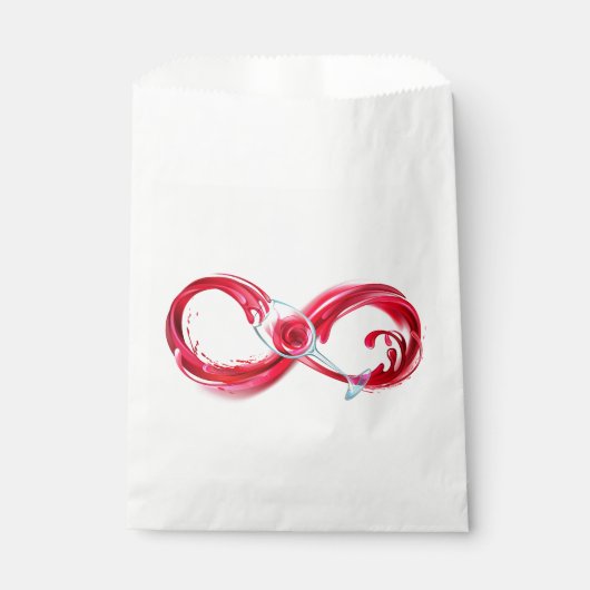 Infinity with Red Wine Bedankzakje (Voorkant)