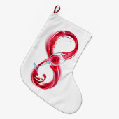 Infinity with Red Wine Grote Kerstsok (Voorkant (Hangend))