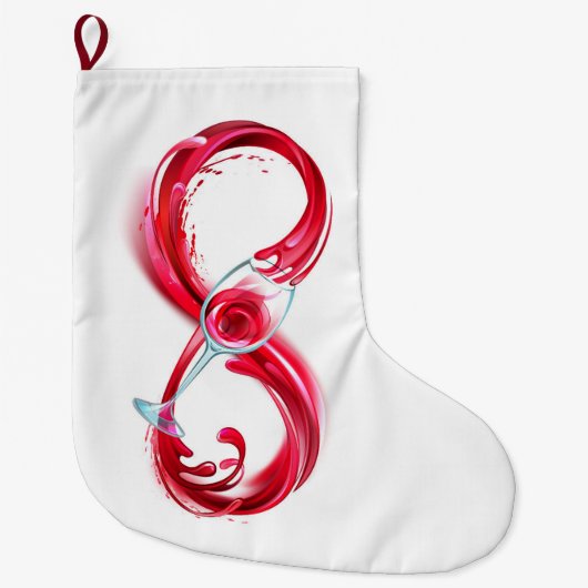 Infinity with Red Wine Grote Kerstsok (Voorkant)