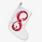 Infinity with Red Wine Kleine Kerstsok (Voorkant (Hangend))