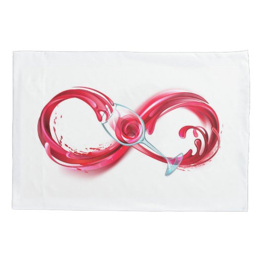 Infinity with Red Wine Kussensloop (Achterkant)
