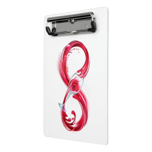 Infinity with Red Wine Mini Klembord (Angled2)