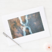 Infinity zilverster rechthoekige sticker (Envelop)