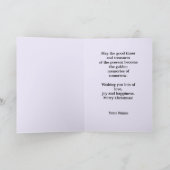 Infirmière 5 Noël Carte de voeux (Intérieur)