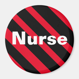 Infirmière aimant noir/rouge