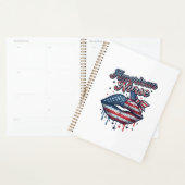 Infirmière Américaine Lips Patriotic Vector Design (Devant avec enveloppe)