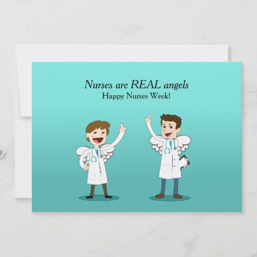Infirmière Angels Infirmière Carte Semaine des Inf (Devant)