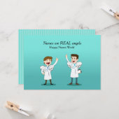 Infirmière Angels Infirmière Carte Semaine des Inf (Devant/Arrière en situation)