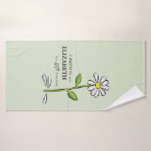 Infirmière Anniversaire Religieux Vert Fête Person (Serviette de bain)