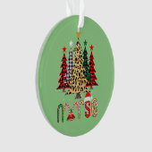 Infirmière Arbre de Noël Stethoscope RN LPN Scrub (devant)