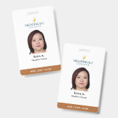 Infirmière ASN Badge (Avant & arrière)