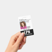 Infirmière autorisée IDE Photo d'identité Badge (Manuel / portable)