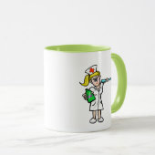 Infirmière Avec Grosse Cuillère Et Mug De Médecine (Devant droit)