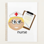 Infirmière avec Porte - bloc Médicale et thermomèt (Devant)