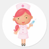 Infirmière Avec Stickers Aiguilles (Devant)