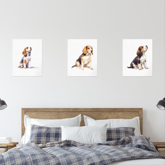 Infirmière Beagle Wall Art, Beagle Puppy Art (Chambre à coucher)