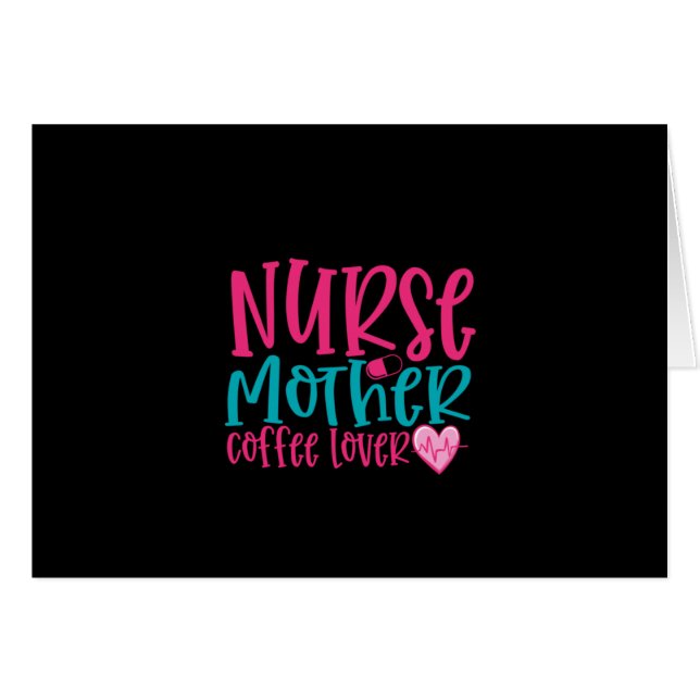 Infirmière Cadeau Infirmière Mère Café Lover (Devant horizontal)