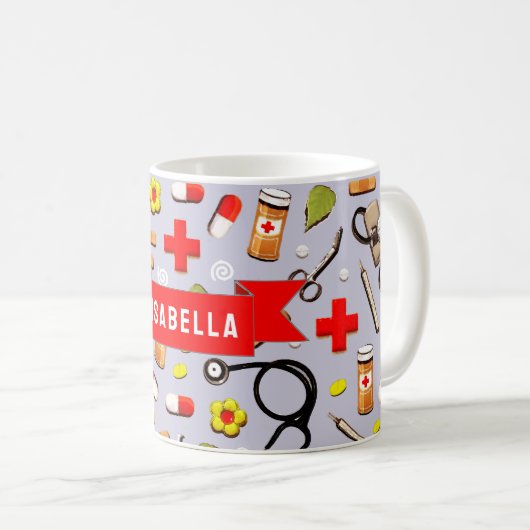 Infirmière café Mug (Devant droit)