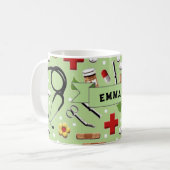 Infirmière café Mug (Devant gauche)